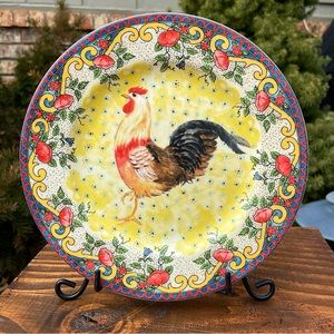 American Atelier Petite Provence Rooster 8"  Plate